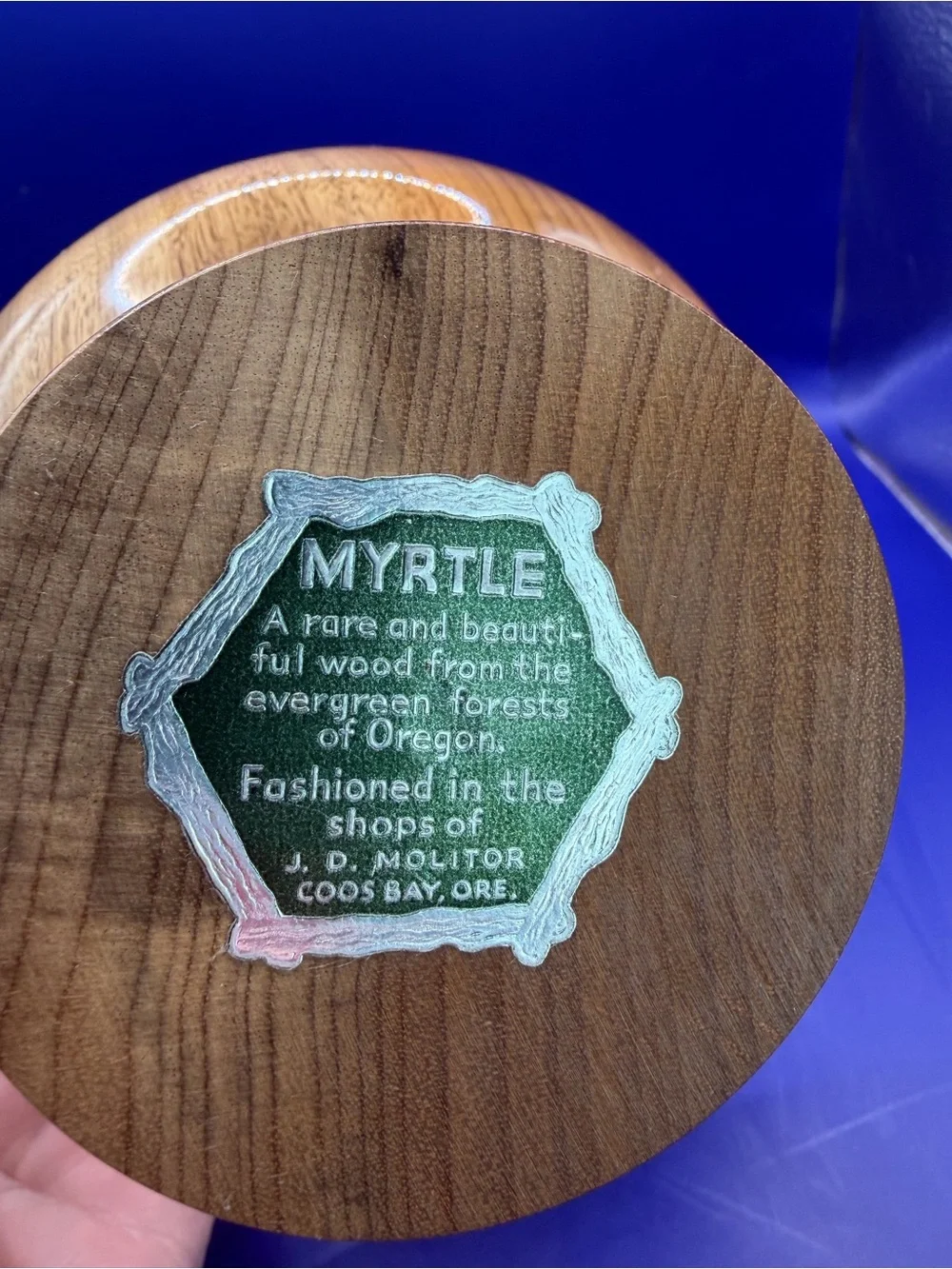 Myrtle Wood Pedestal Serving Bowl
